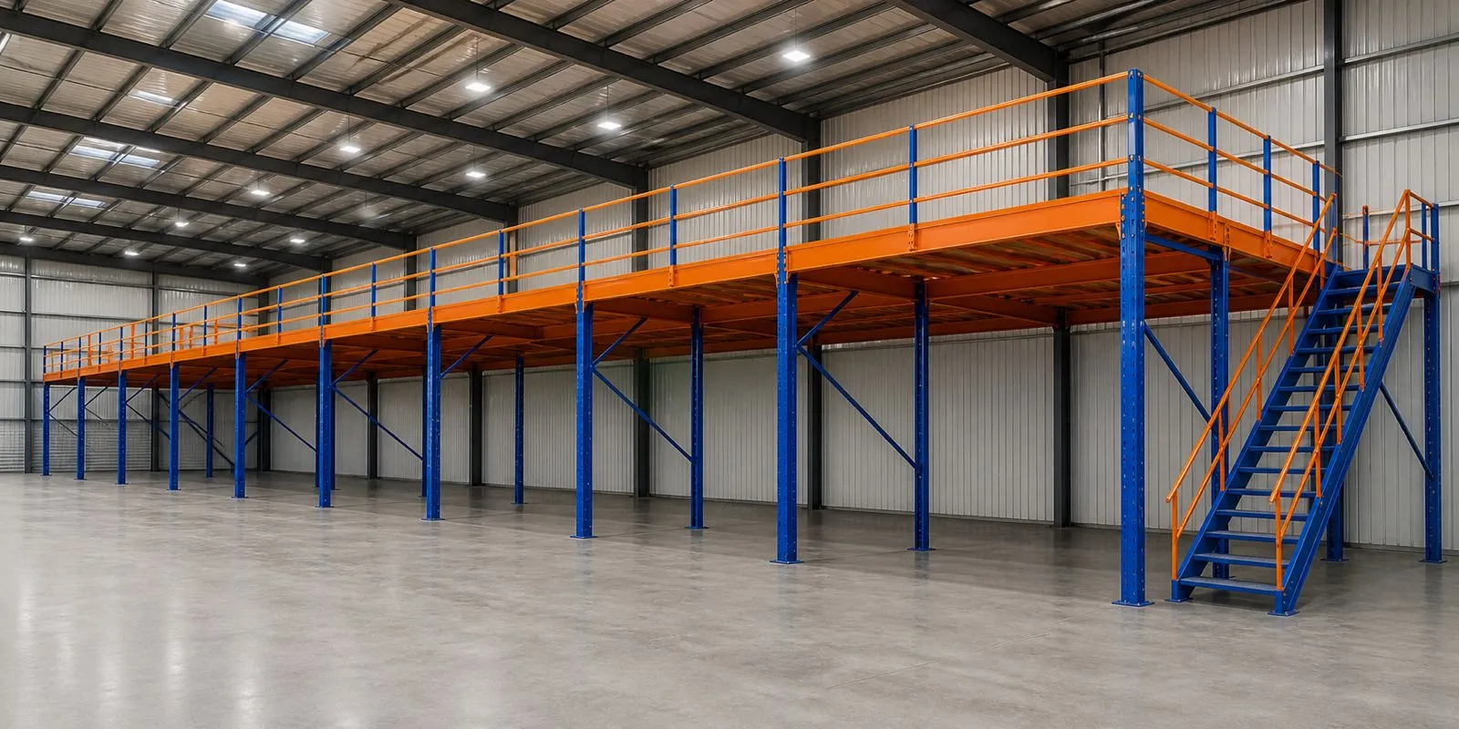 Rack Supported Mezzanine Platform System